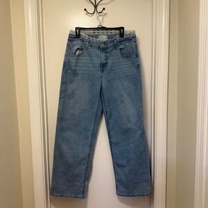 Vanilla Star Y2K Jeans Lace Trim Wide Leg Light Wash Women's Size 13